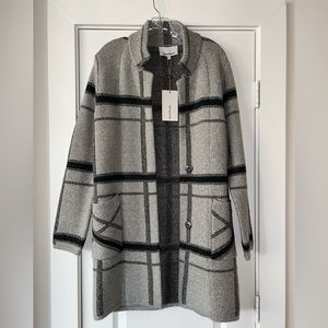 NWT Heartloom Ezra Plaid Knit Jacket- Small
